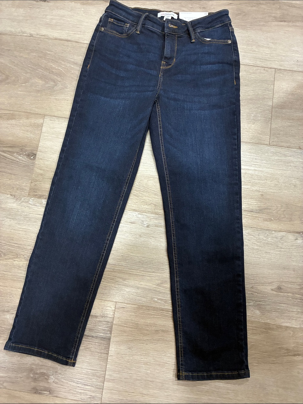 Liz Claiborne Men's Dark Indigo Straight Jeans